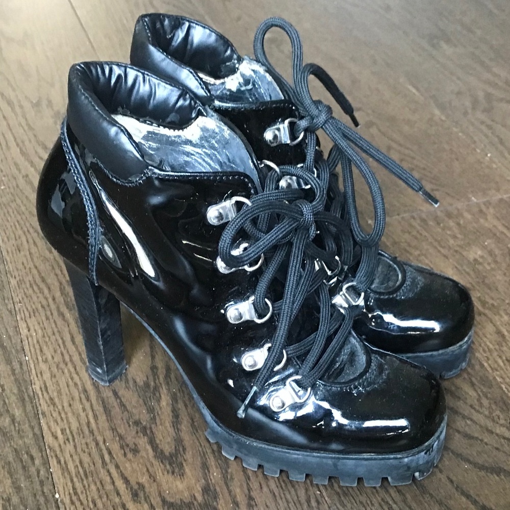 Dsquared2  vintage high  heel leather boots size 37.